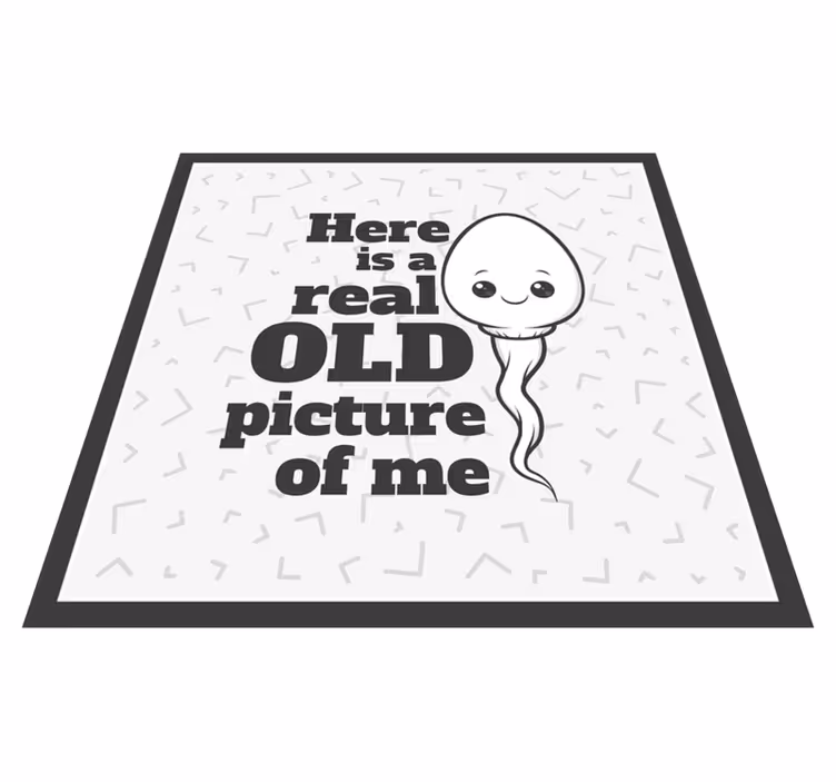 Covoare de vinil cu fraze spermă imagine veche reală - TenStickers