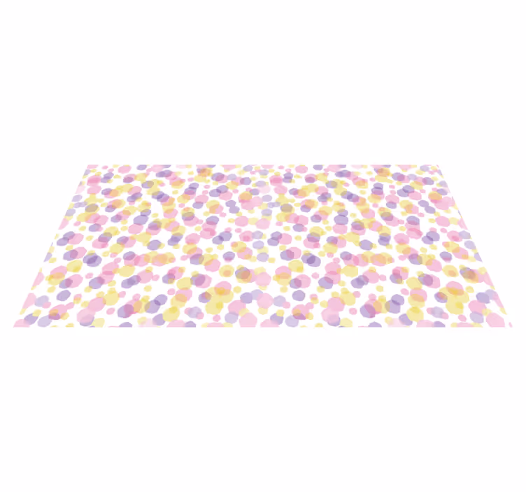 Covor de vinil pentru baie model cu bule roz - TenStickers