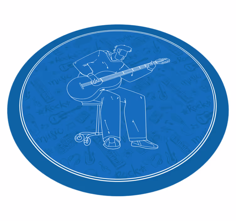Covor de vinil texturat vibrații muzicale - TenStickers