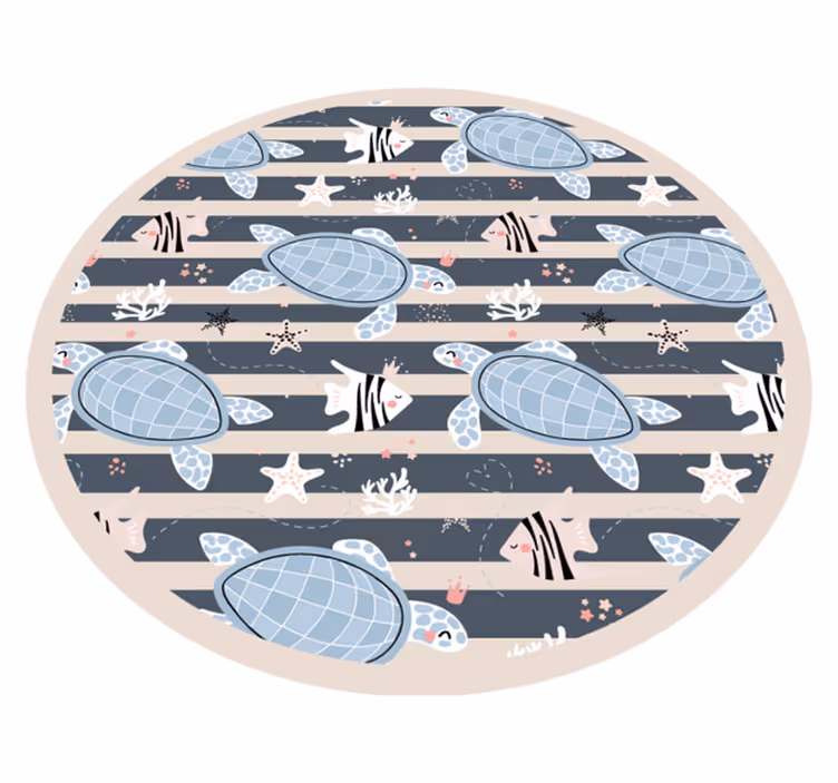 Covor vinil animal țestoase subacvatice - TenStickers