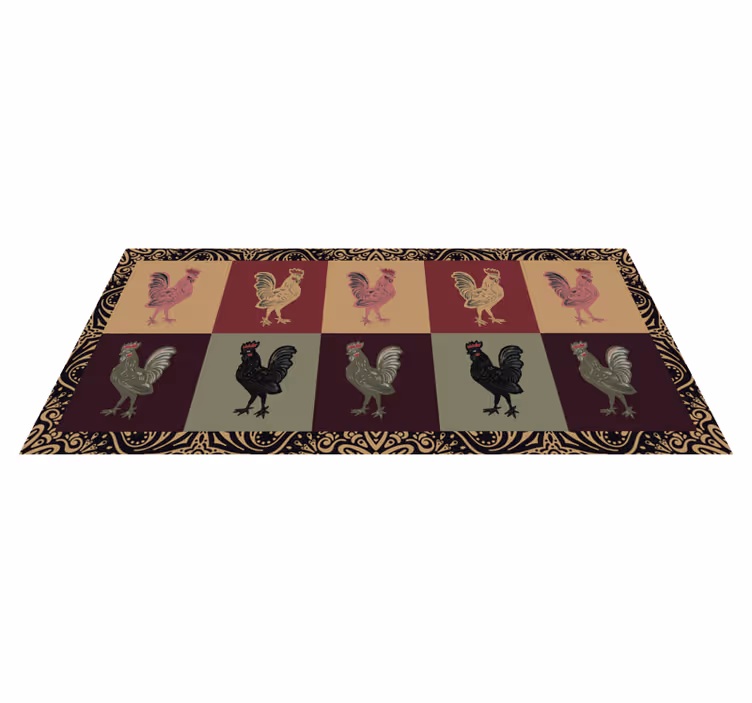 Covor vinil animal model de pui colorat - TenStickers