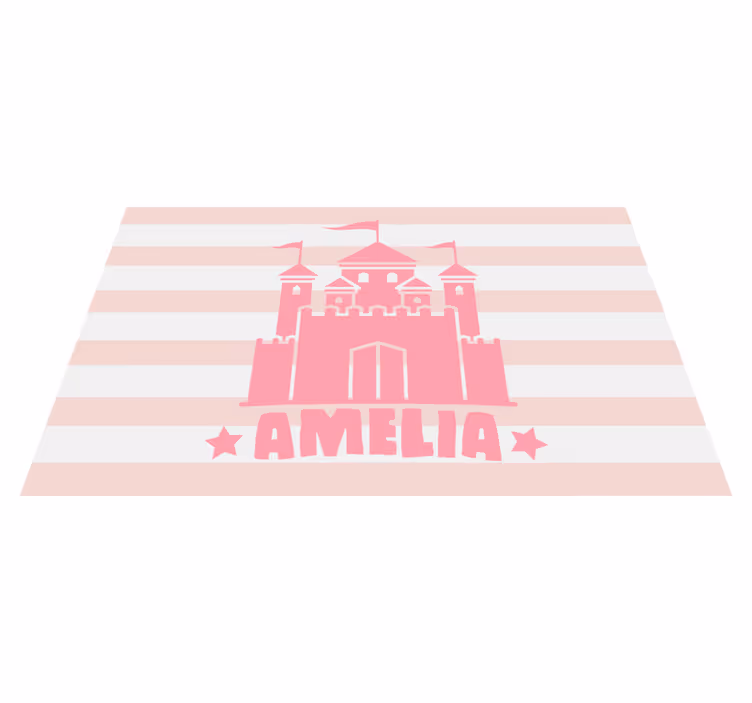 Alții covor de vinil personalizat cu tematică de castel - TenStickers