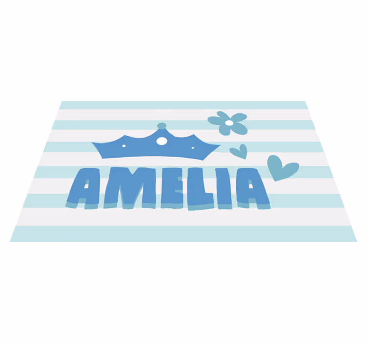 Covor de vinil cu nome plasarea numelui coroanei - TenStickers