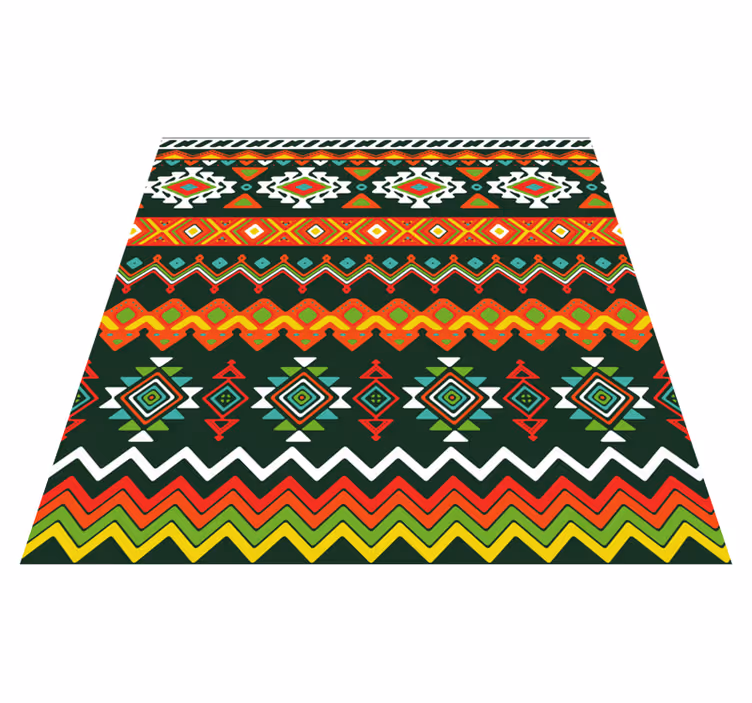 Covor etnic cu design geometric colorat - TenStickers