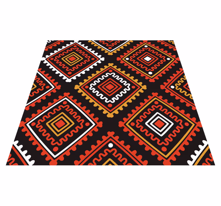 Covor de vinil etnic stil geometric vibrant - TenStickers
