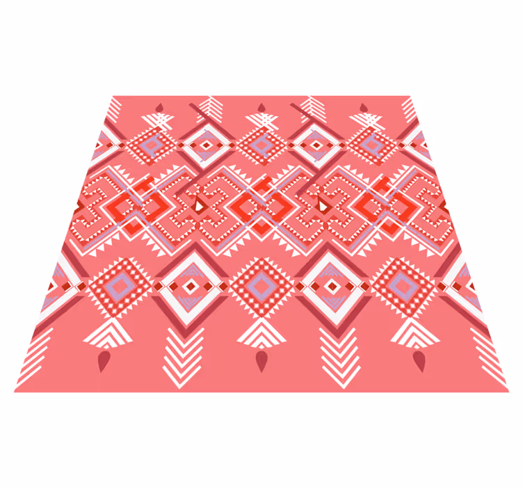 Covor de vinil etnic mozaic cu model tribal - TenStickers
