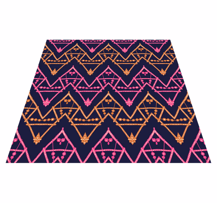 Covor de vinil etnic model tribal colorat - TenStickers