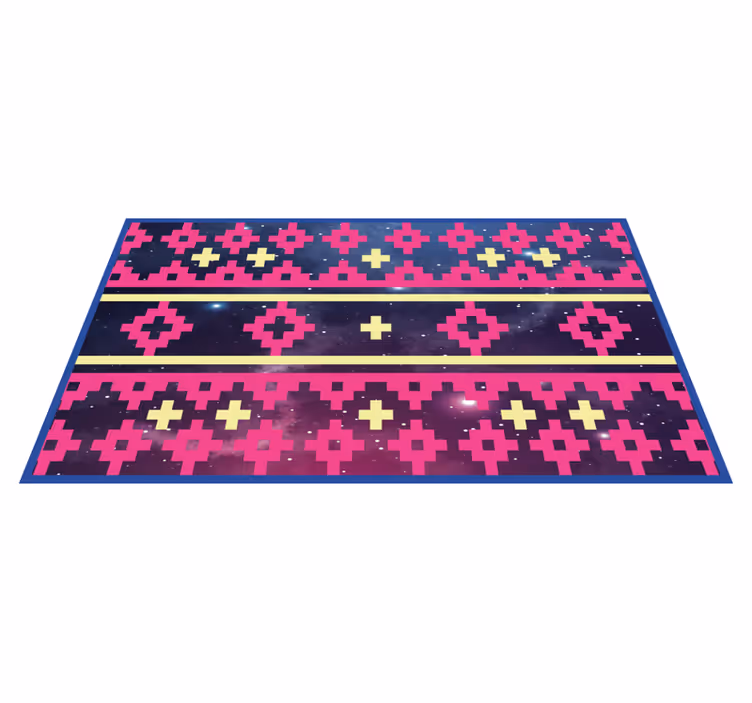 Covor de vinil harta lumii model geometric al cosmosului - TenStickers