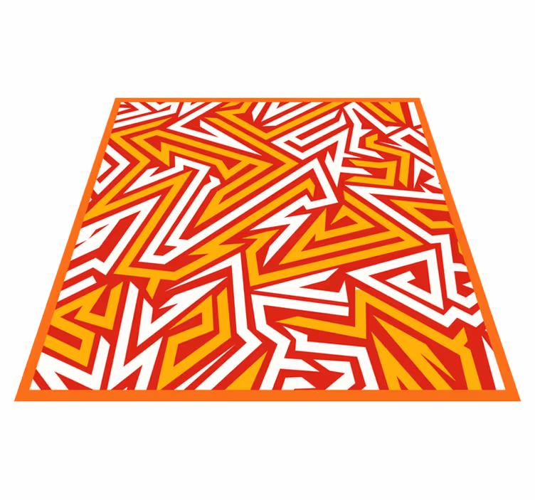 Covor de vinil Adolescenți model dinamic în zig-zag - TenStickers