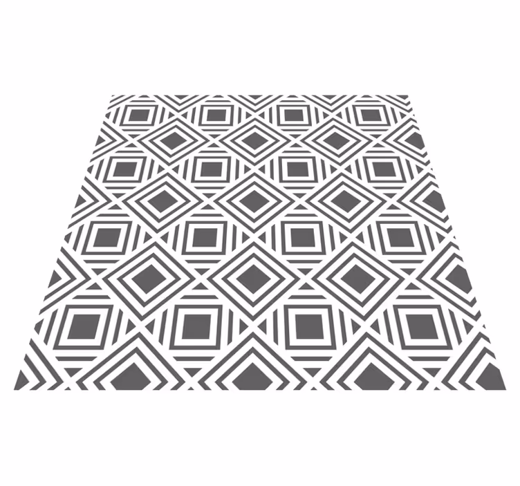 Covor de vinil geometric model elegant de diamant - TenStickers