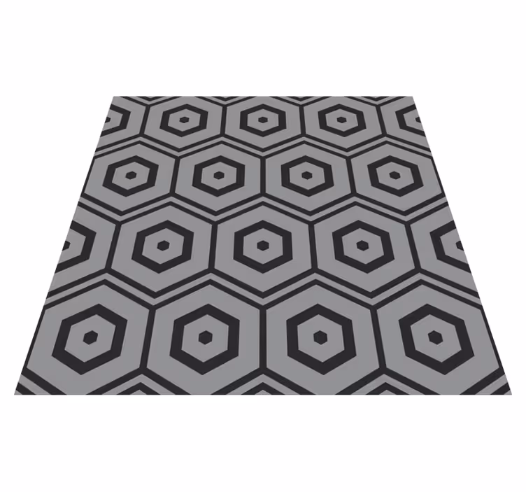 Covor de vinil geometric modele hexagonale - TenStickers