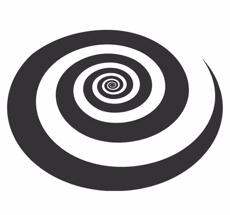 Covor de vinil geometric model spiralat - TenStickers