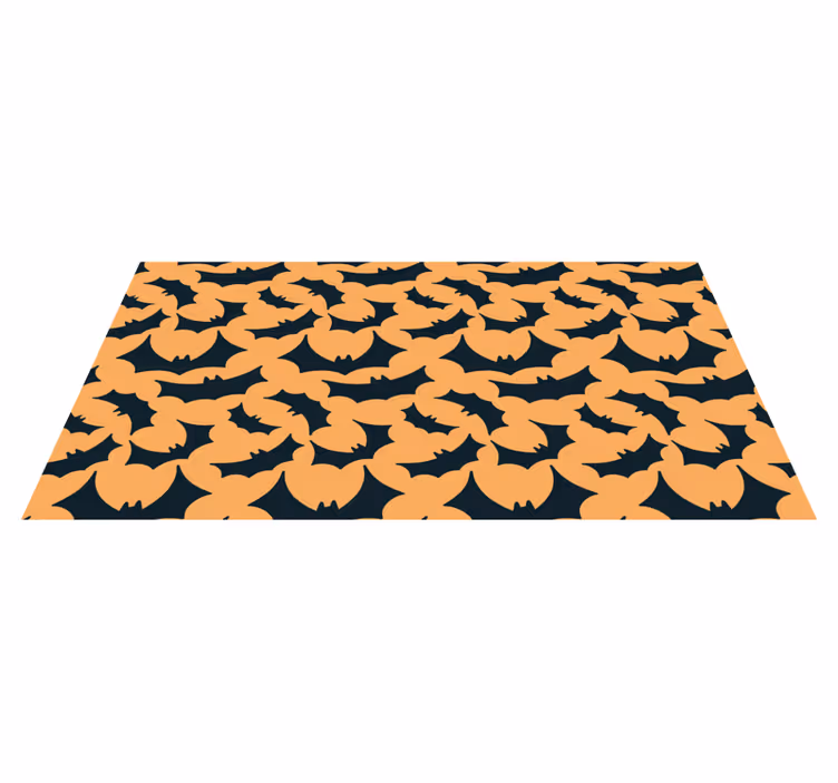 Covor de vinil Halloween imprimeu cu model de lilieci - TenStickers
