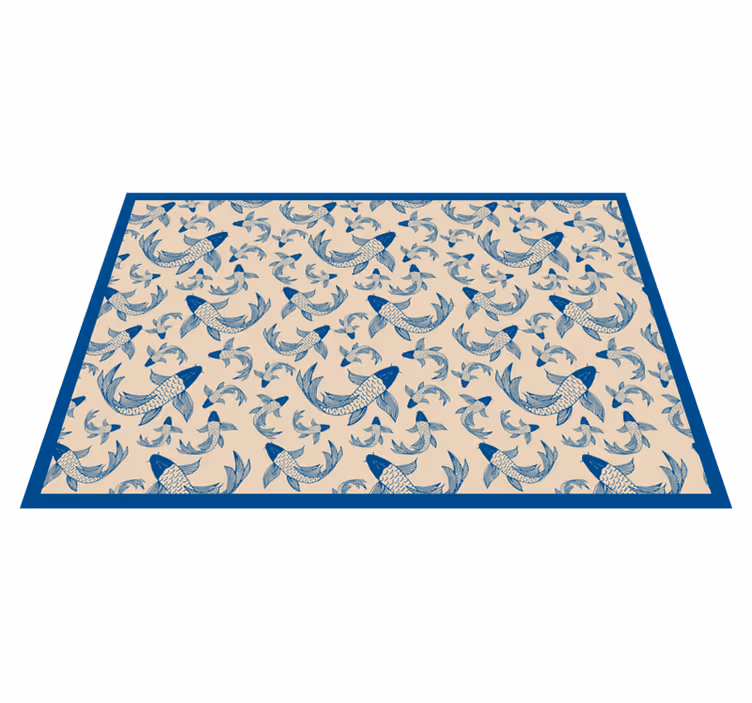 Covor vinil print animalier modele de pești - TenStickers