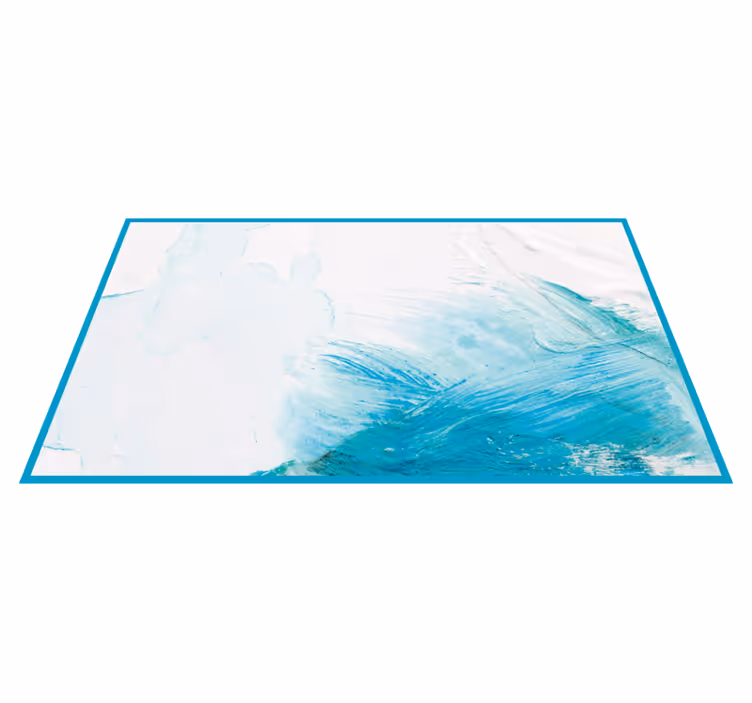 Covor din vinil vârtej abstract aqua - TenStickers
