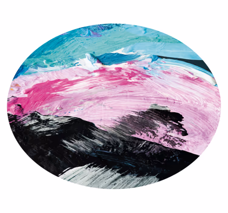 Covor din vinil vibrantă vârtej abstract - TenStickers