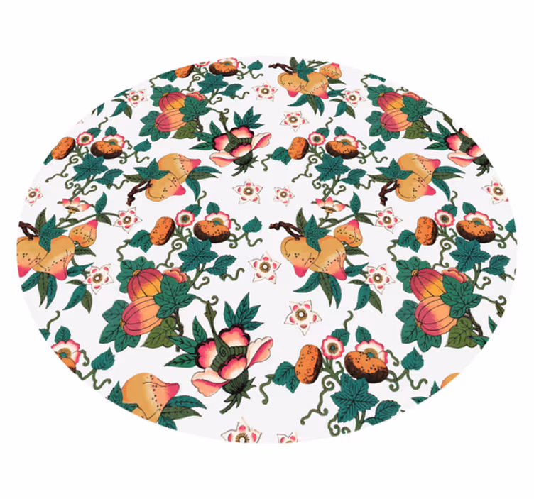 Covor vinil flori și plante design floral botanic - TenStickers