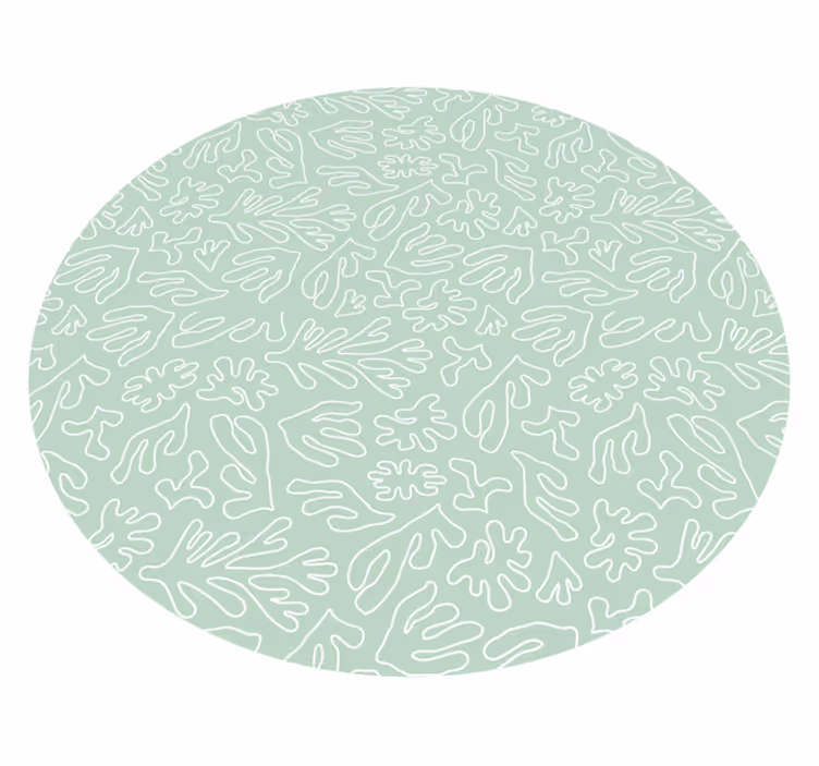Covor vinil cu aspect de natura modele cu frunze - TenStickers