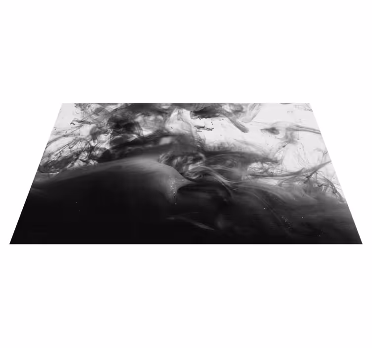 Covor de vinil marmura vârtejuri abstracte monocrome - TenStickers