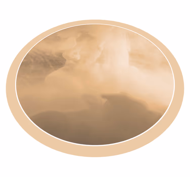 Covor de vinil pentru baie valuri moi de cremă - TenStickers