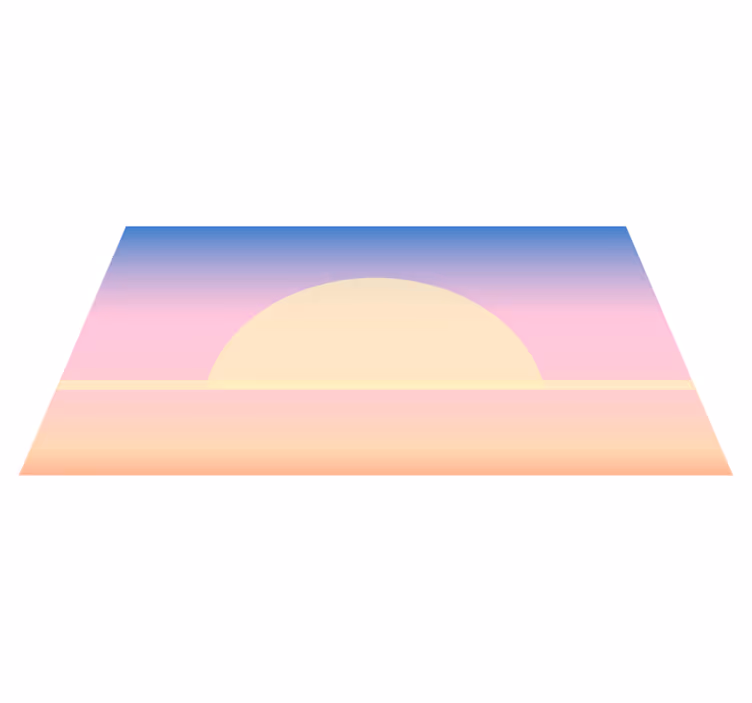 Covor vinil cu aspect de natura gradient de răsărit - TenStickers