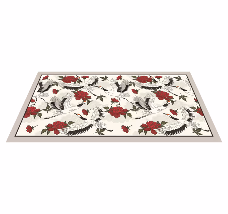 Covor vinil cu aspect de natura model elegant de macara - TenStickers
