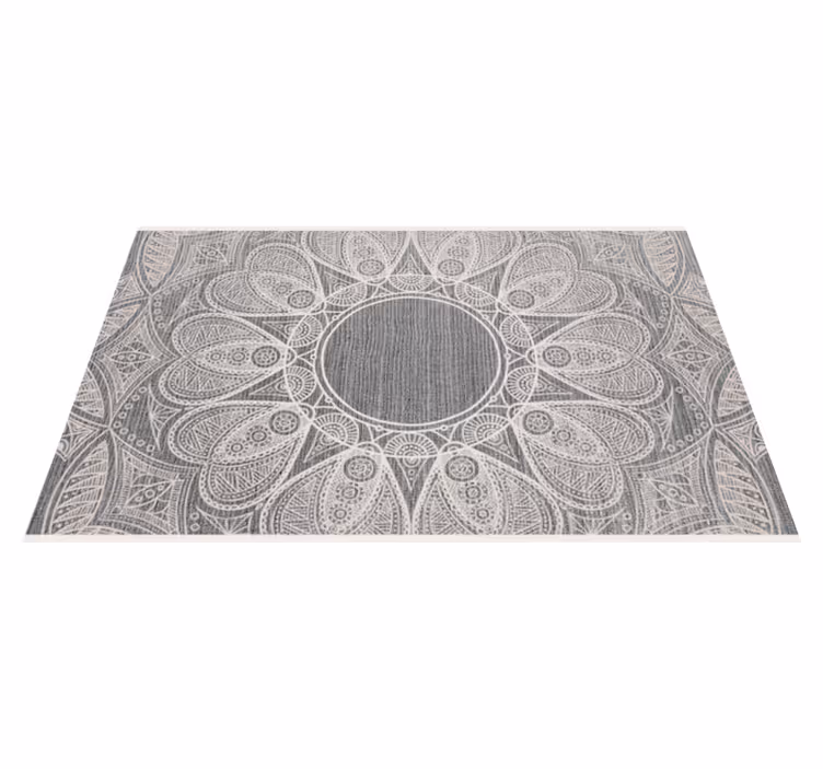Covor vinil mandala motiv rotund sofisticat - TenStickers