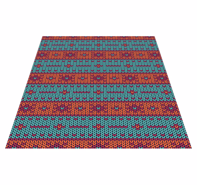 Covor de vinil etnic motiv geometric viu - TenStickers