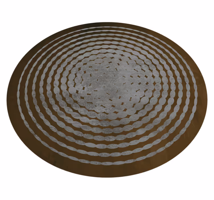 Covor vinil lemn model circular al trunchiului - TenStickers