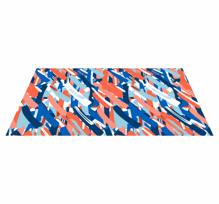 Covor vinil modern tușe colorate - TenStickers