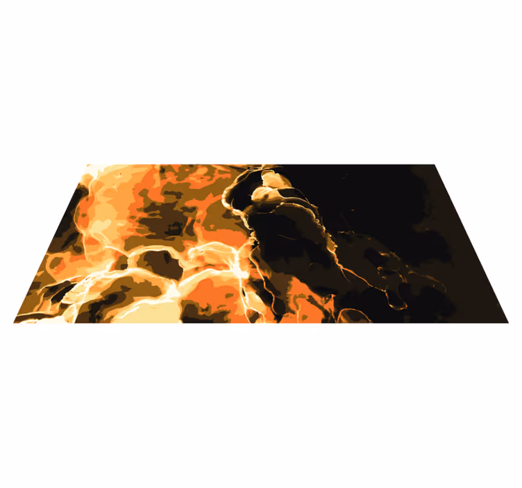 Covor de vinil marmura efect de foc - TenStickers