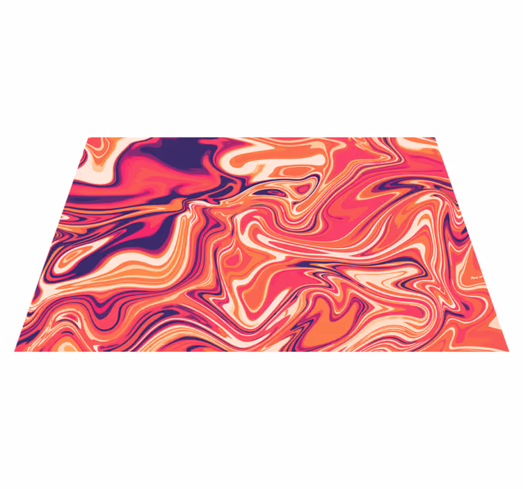 Covor vinil modern motiv vibrant de vârtej - TenStickers