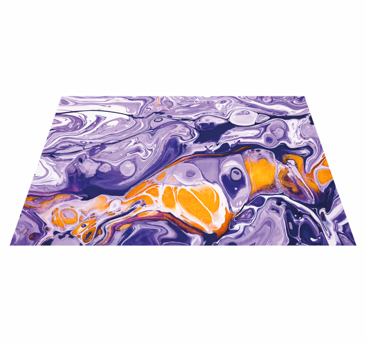 Covor de vinil marmura vârtej violet abstract - TenStickers