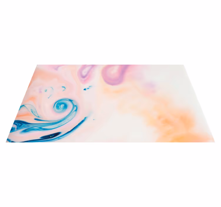 Covor de vinil marmura vârtej de fluid colorat - TenStickers