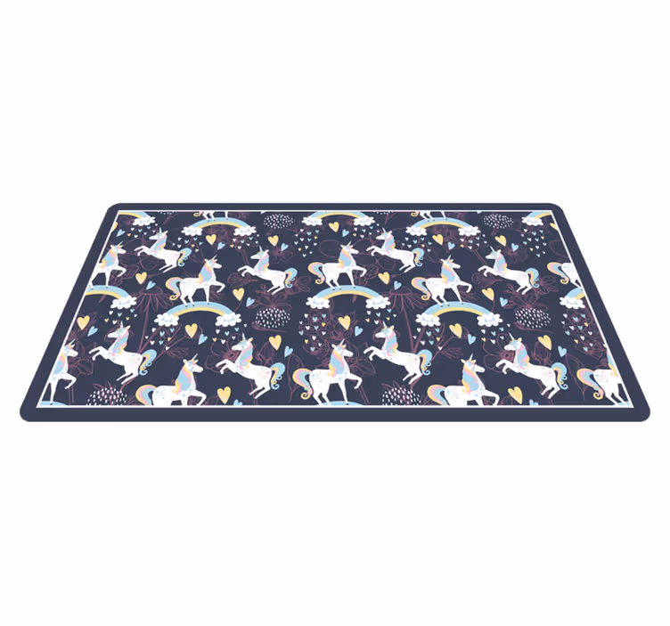 Covor de vinil pentru copii model unic de unicorn - TenStickers