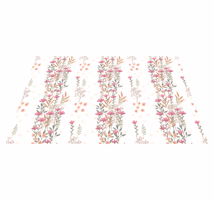 Covor floral cu flori înalte botanice - TenStickers
