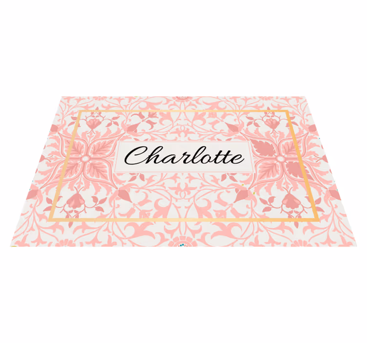 Covor vinil dormitor aranjament botanic personalizat - TenStickers