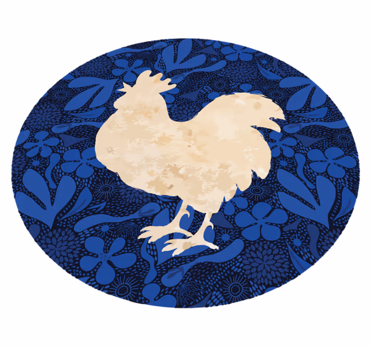 Covor vinil animal silueta cocoșului - TenStickers