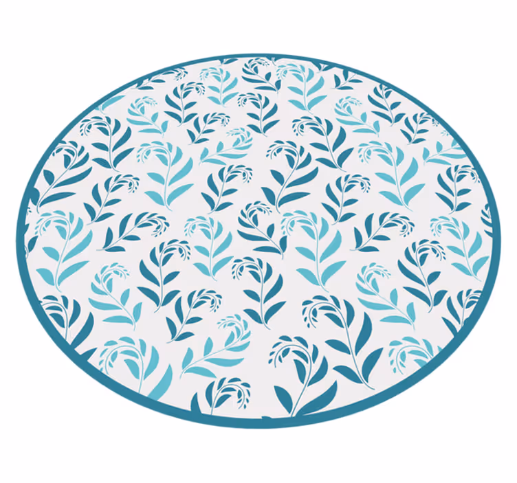 Covor vinil flori și plante inspirație botanică din frunze - TenStickers