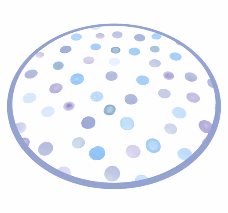 Alții covor de vinil cercuri punctate vibrante - TenStickers