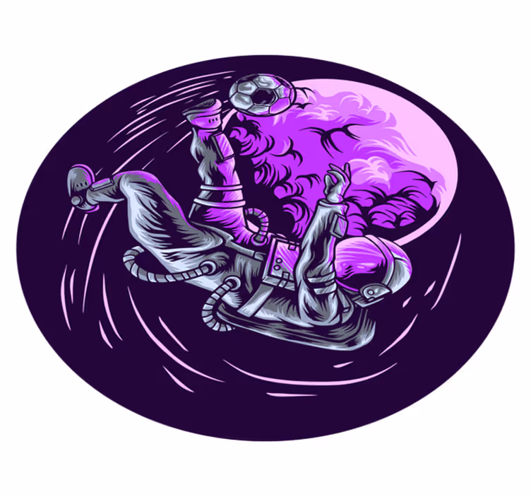 Covor de vinil stele astronaut plutitor - TenStickers