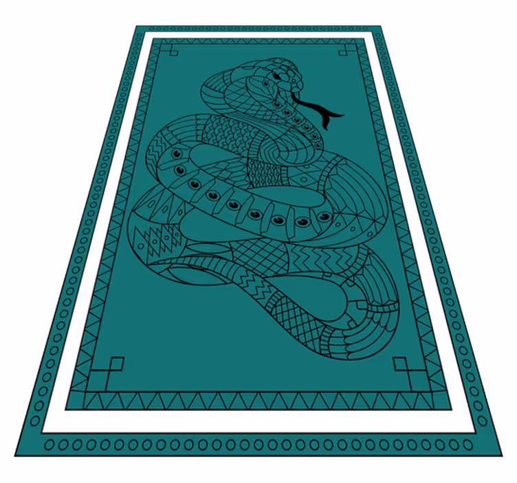 Covor vinil animal ilustrație de șarpe - TenStickers
