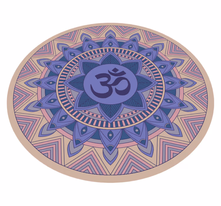 Covor vinil mandala model meditativ de lotus - TenStickers