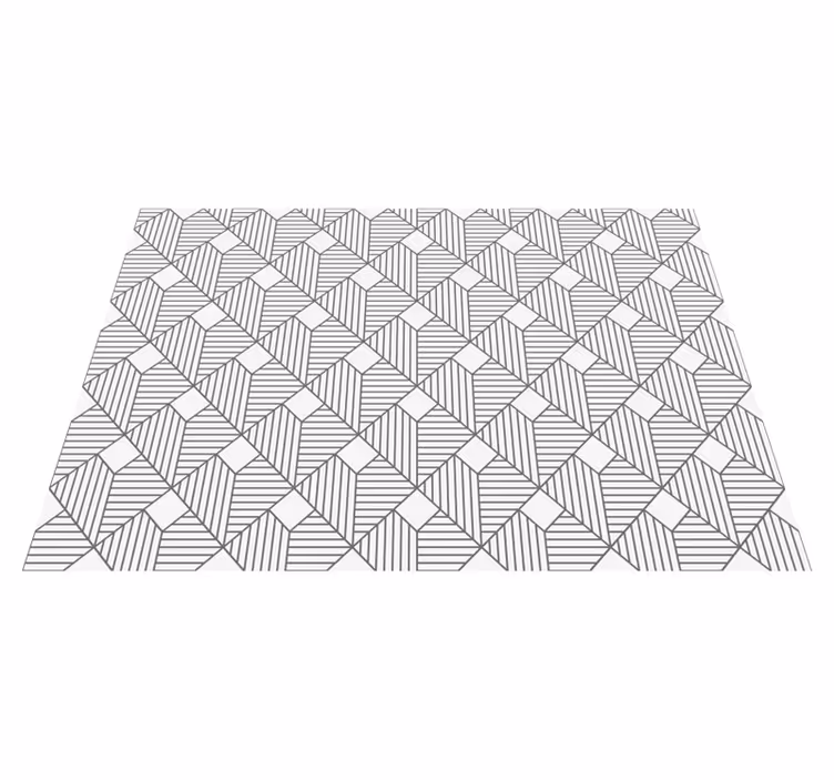Covor de vinil geometric stil cu model gri - TenStickers