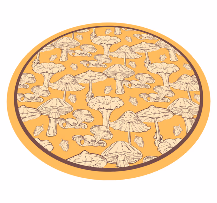 Covor vinil cu aspect de natura stil ciupercă - TenStickers