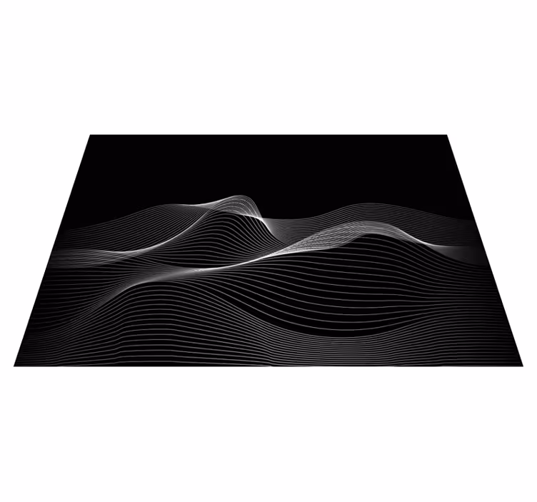 Covor vinil modern modele de linii fluide - TenStickers