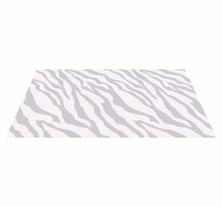 Covor vinil print animalier dungi gri de zebră - TenStickers