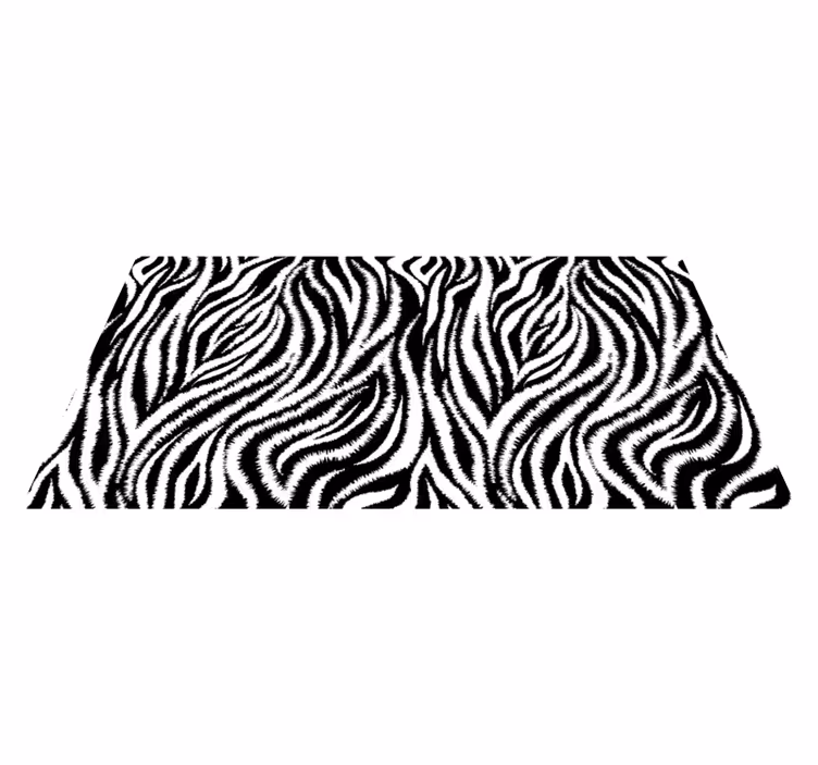 Covor vinil print animalier imprimeu cu dungi zebră - TenStickers
