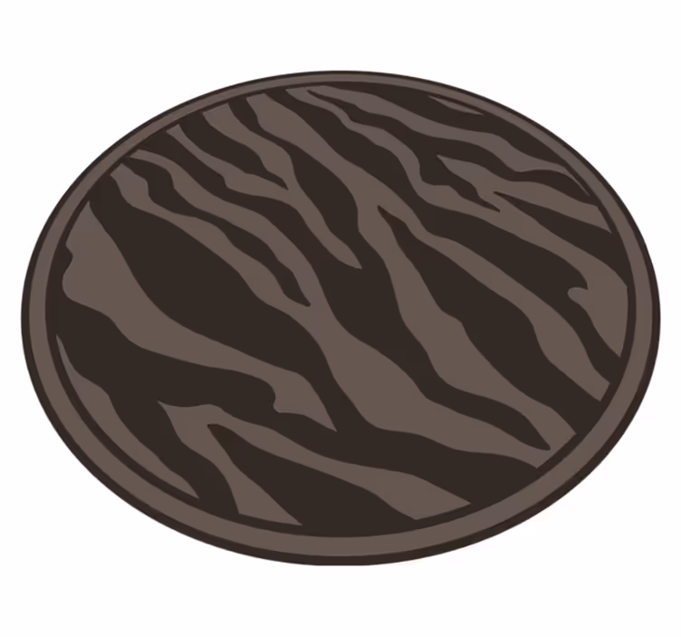 Covor vinil print animalier model elegant de zebră - TenStickers