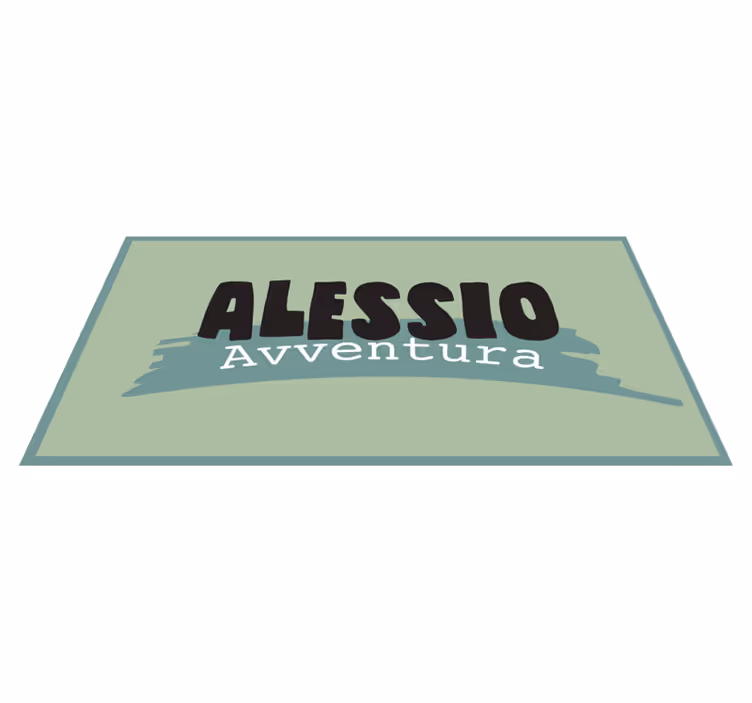 Covor de vinil cu nome stil de aventură - TenStickers